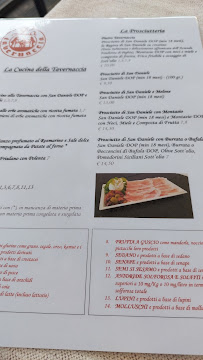La Tavernaccia - Hosteria l'Altra Campana - Prosciutteria Ristorantino à San Daniele del Friuli carte