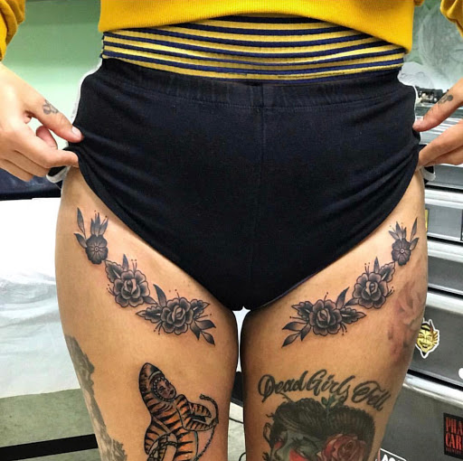 Explore baby boy tattoo ideas, creative tattoo ideas in Wilmington, available at Lost Harbor Tattoo