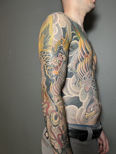 Explore japanese writing tattoo ideas, creative tattoo ideas in Chino, available at JON BRYAN TATTOO