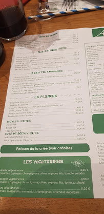 Restaurant Aintzira Le Lac à Saint-Pée-sur-Nivelle menu