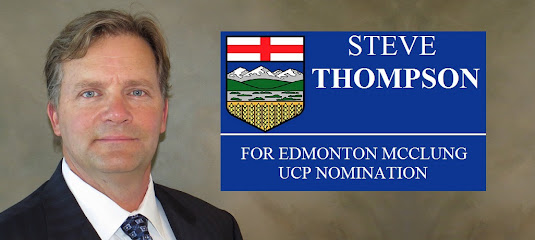 Steve Thompson UCP United Conservative Edmonton West McClung nomination candidate. Thompsonalberta.