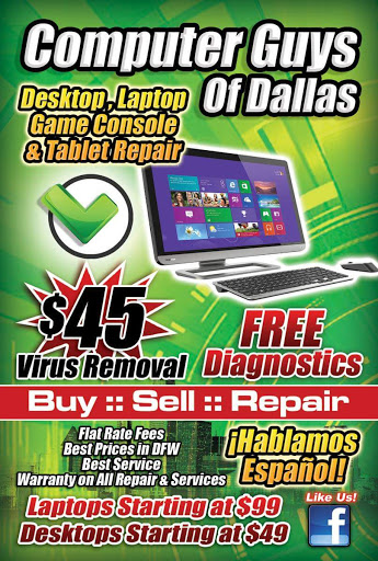 Computer Store «Computer Guys of Dallas Phone, Tablet, Gaming, Electronic Repair», reviews and photos, 1401 S Buckner Blvd #115, Dallas, TX 75217, USA