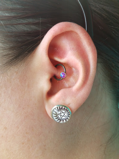Explore back ear tattoo ideas, creative tattoo ideas in Portland, available at Adorn East