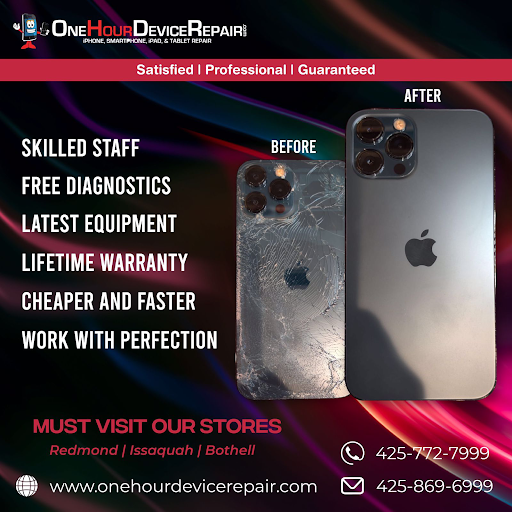 Mobile Phone Repair Shop «One Hour Device Repair», reviews and photos, 70 E Sunset Way, Issaquah, WA 98027, USA