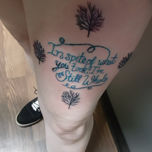 Explore gay couple tattoo ideas, creative tattoo ideas in Anderson, available at Obsidian Ink
