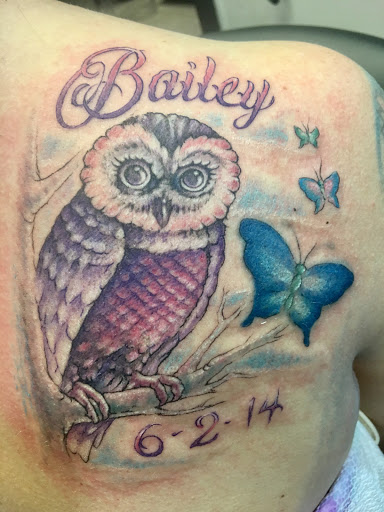 Explore pet memory tattoo ideas, creative tattoo ideas in Pottstown, available at Beneath The Skin Tattoo