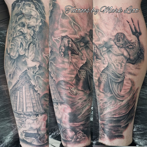 Explore cover up tattoo ideas for leg, creative tattoo ideas in Saint Petersburg, available at Edens Apple Tattoos and Piercings