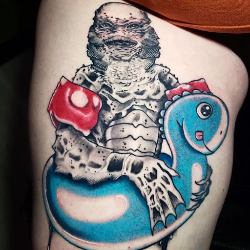 Find cool dog tattoo ideas for your next unique tattoo in Dallas at Change of Tides Tattoo