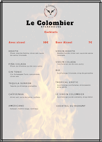 Restaurant de grillades à l'américaine Le Colombier Steakhouse à Mitry-Mory - menu / carte
