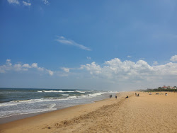 Foto von Kottivakkam Beach mit lange, gerade küste