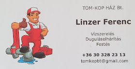 TOM-KOP HÁZ Bt. Vízszerelés, duguláselhárítás