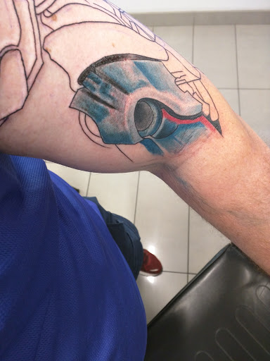 Explore sleeve tattoo filler ideas, creative tattoo ideas in Houston, available at 3rd Generation Ink