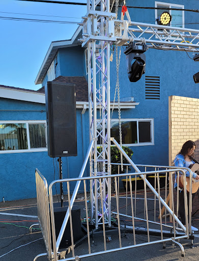 Productions KND stage, LED Video Wall, P.A. sound system, audio, lighting, Dance floor image