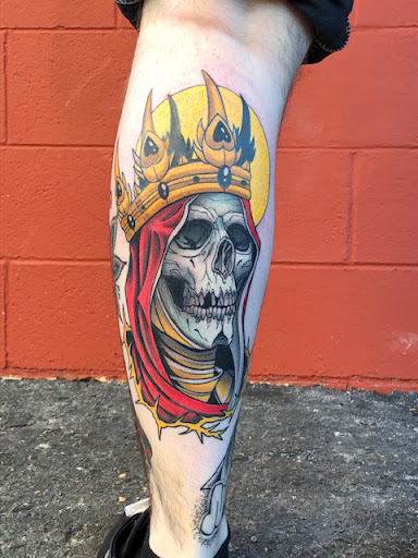 Explore lamb tattoo ideas, creative tattoo ideas in Tea, available at Red Arbor Tattoo
