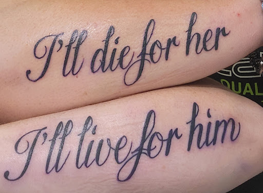 Explore cancer memorial tattoo ideas, creative tattoo ideas in Elkin, available at Black Bear Tattoo