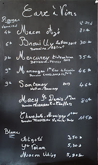 Menu du Les Molidors à Dijon