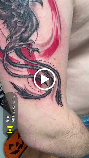 Explore medusa tattoo ideas thigh, creative tattoo ideas in Vincennes, available at Silver Owl Tattoo