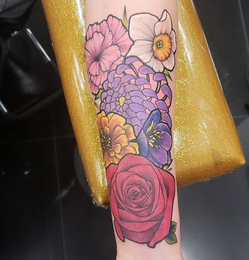 Explore tattoo ideas on forearm, creative tattoo ideas in Addison, available at Cat Tattoo