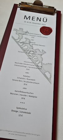Menu / carte de Poststation Zum Alten Forstamt à Morschen
