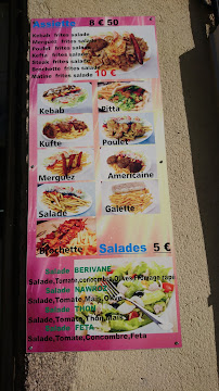 Menu / carte de Matine Kebab à Bellac