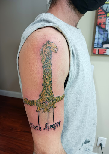 Explore crime scene tattoo ideas, creative tattoo ideas in Pittsburg, available at NeonMoon Tattoo
