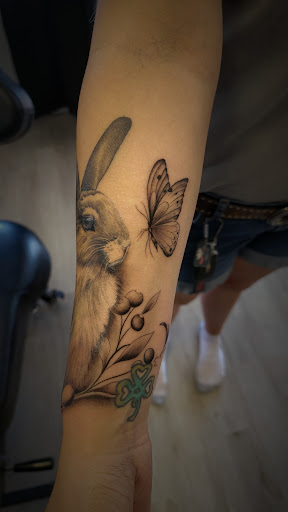 Explore nerd tattoo ideas, creative tattoo ideas in Kalispell, available at Swindler Ink