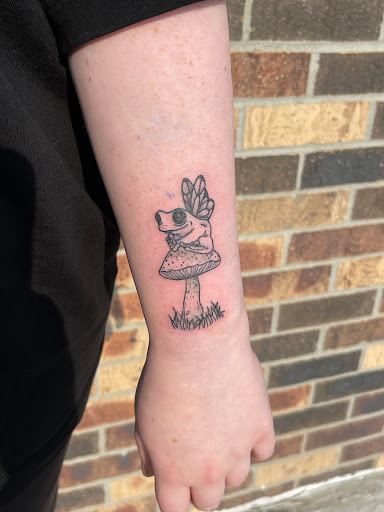 Explore girlfriend name tattoo ideas, creative tattoo ideas in Huxley, available at Lonely Bones Tattoo & Art