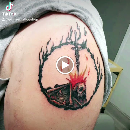 Explore one line tattoo ideas, creative tattoo ideas in Lockport, available at Famous Tattoos by Pinhead