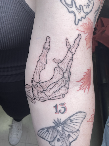 Explore tattoo sleeve filler ideas for a woman, creative tattoo ideas in Fleetwood, available at Fodor Ink Tattoo Studio