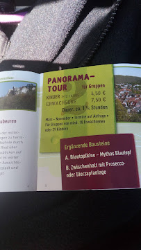 Menu / carte de Waldgaststätte „zum Schillerstein“ à Blaubeuren