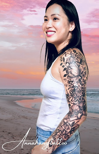 Explore middle arm tattoo ideas, creative tattoo ideas in Garden Grove, available at Anna Hang Tattoo