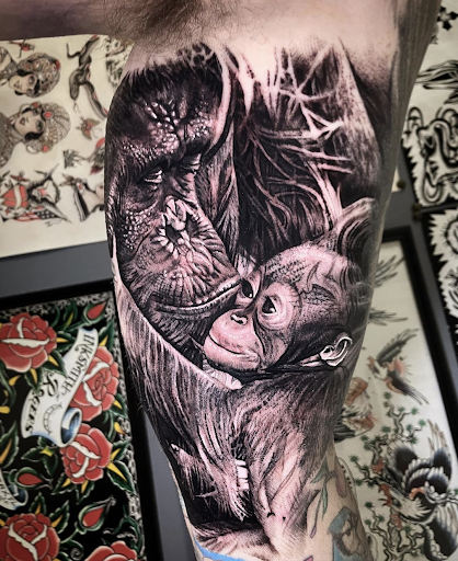 Explore half sleeve tribal tattoo ideas, creative tattoo ideas in Montville, available at Two Headed Dog Tattoo Studio