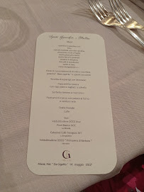 Menu du Giardino Al Brolo à Miane