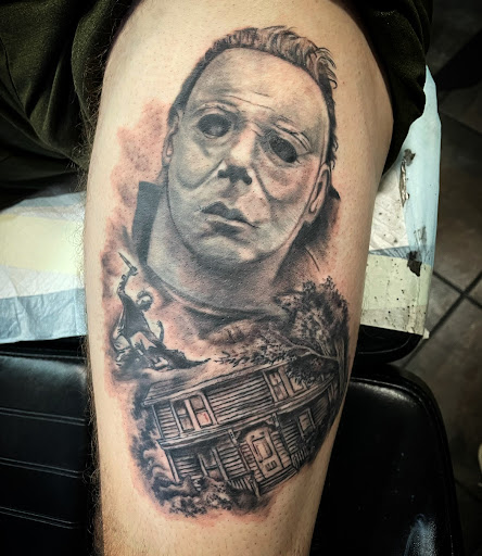 Explore turtle tattoo ideas for females, creative tattoo ideas in Lawrence Township, available at Tattoo Asylum III