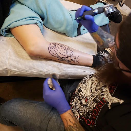 Explore red string tattoo ideas, creative tattoo ideas in Tea, available at Red Arbor Tattoo