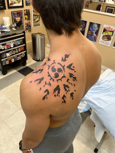 Explore bass fishing tattoo ideas, creative tattoo ideas in Charles Town, available at No Tomorrow Tattoo llc