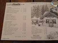 Baita Pineta à Molveno carte
