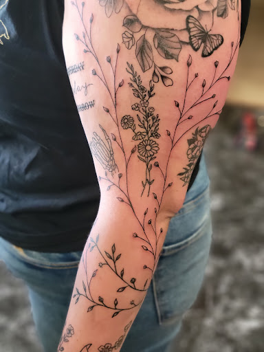 Explore nightmare before christmas tattoo ideas, creative tattoo ideas in Clinton, available at House of 1000 Needles