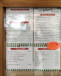 Menu du Chiosco da Mary à Ravenna