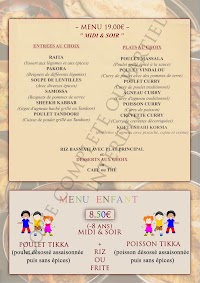 Restaurant indien new gujrat à Meaux carte