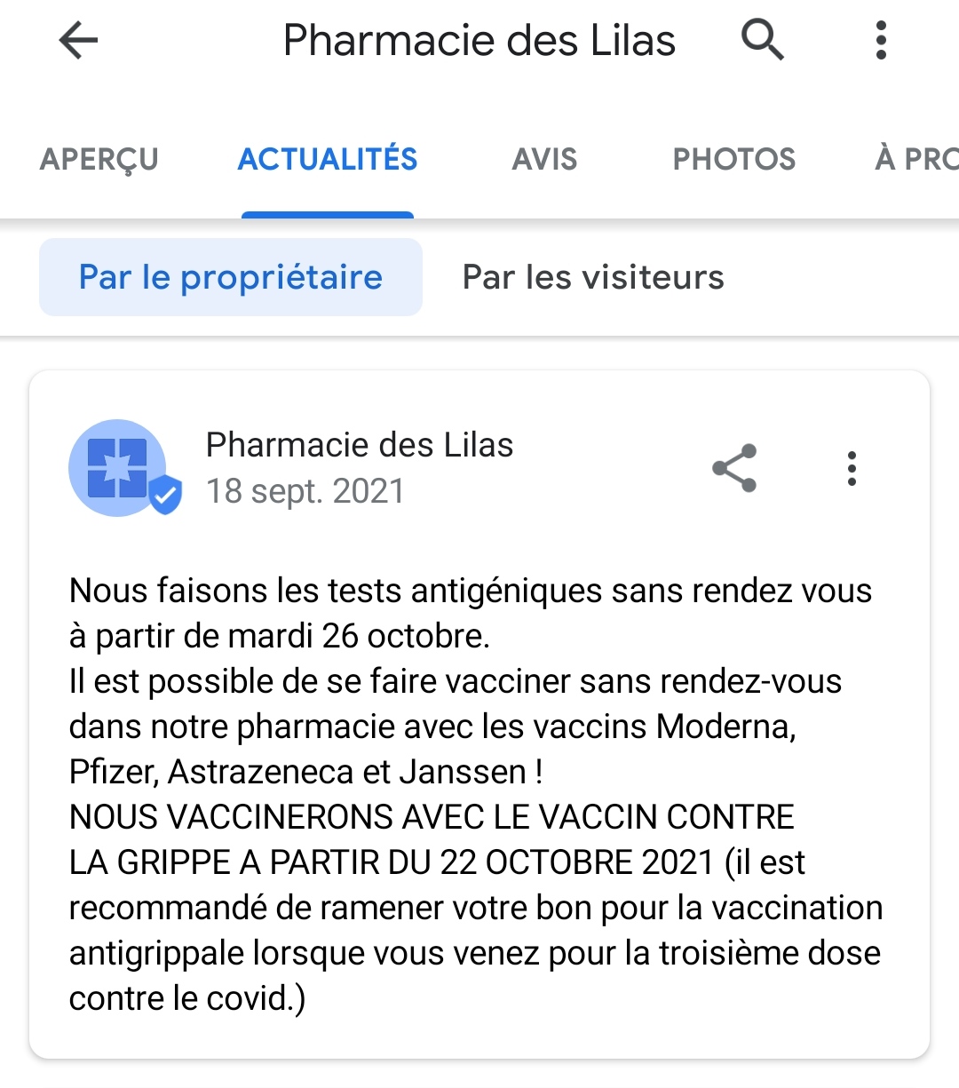 Photo n° 1 de l'avis de Dorian.a fait le 28/12/2021 à 17:46