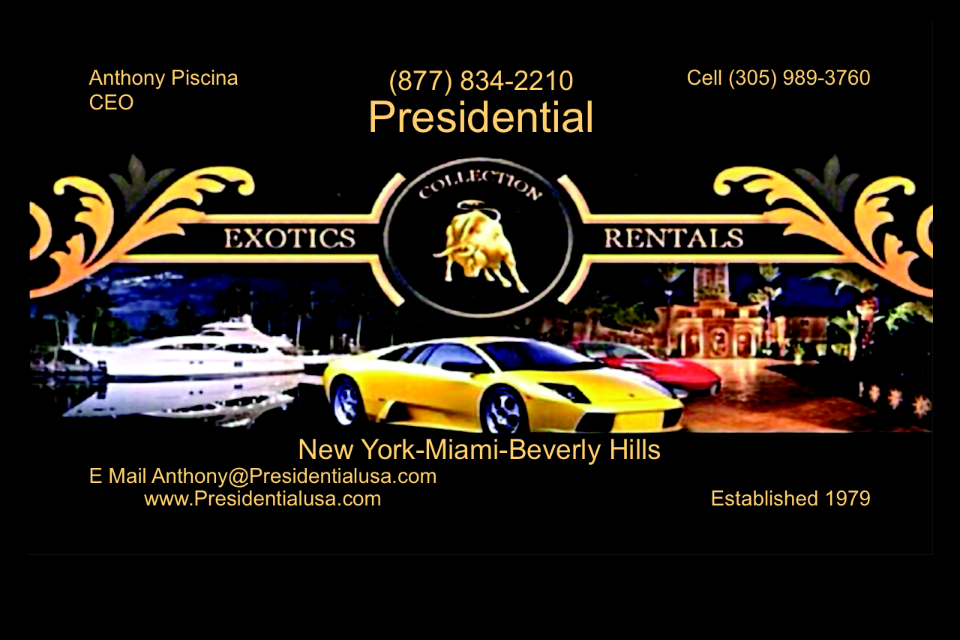Presidential Limousine New York - South Florida - Beverly Hills