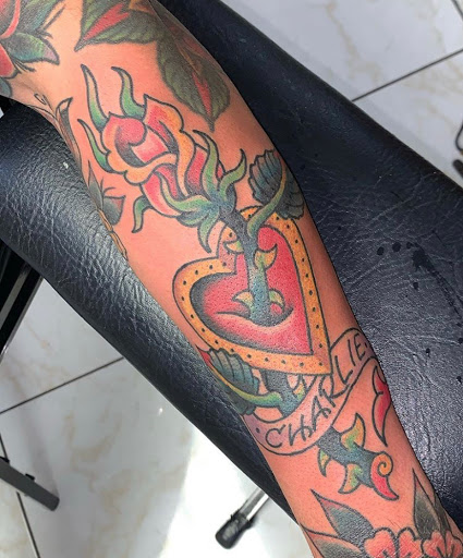 Explore letter tattoo ideas, creative tattoo ideas in Temple, available at Lucky In Love Tattoo
