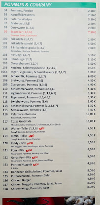 Restauration rapide Grill-Restaurant Massener Hof à Unna (la carte)