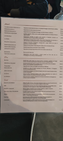 Restaurant la corte ristorante braceria à L'Aquila (le menu)