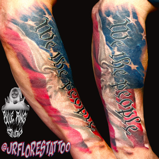 Explore lock shock and barrel tattoo ideas, creative tattoo ideas in Caldwell, available at Blue Ring Studio Tattoo & Piercing
