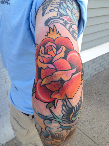 Explore lower arm tattoo ideas, creative tattoo ideas in Brooklyn, available at Electric Lotus Tattoo