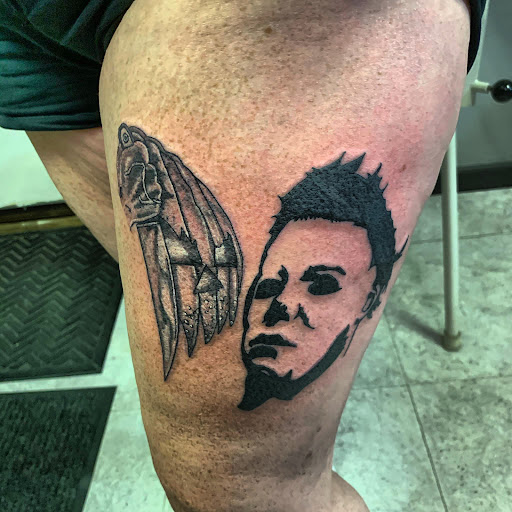 Explore demon slayer tattoo idea, creative tattoo ideas in Hudson Falls, available at ALTERED ADDICTION TATTOOS