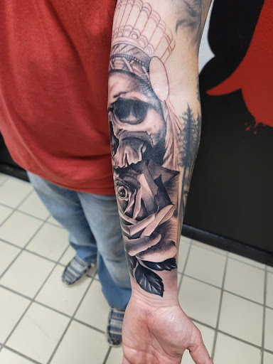 Find tattoo ideas for in between breast for your next unique tattoo in Hereford at Slow Pain Tattoo Body Art Studio