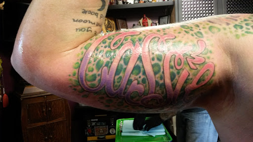 Explore traveling tattoos ideas, creative tattoo ideas in Springfield, available at Outkast Tattoo Co